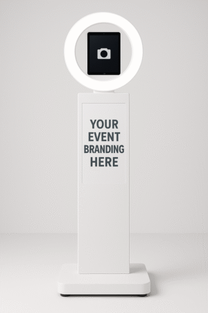 Quirki Moments selfie photo booth with modern lighting